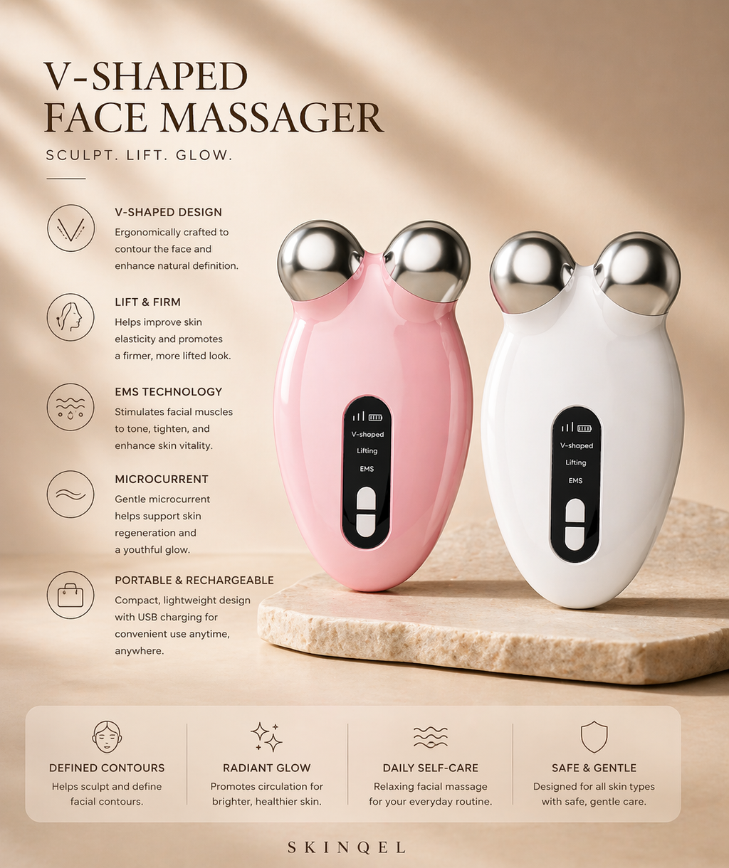 Skinqel MicroLift — Microcurrent Facial Toning Device