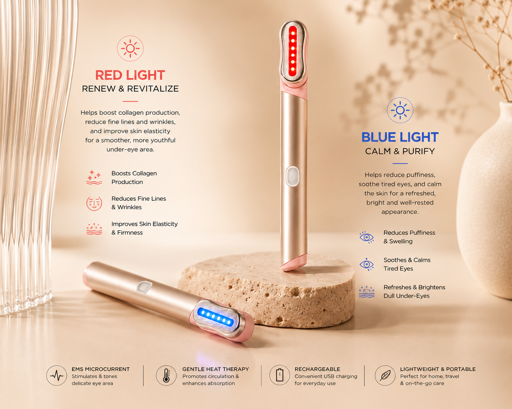 Skinqel GlowEyes — EMS Heated Eye Massage Pen