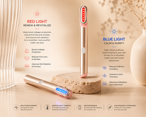 Skinqel GlowEyes — EMS Heated Eye Massage Pen