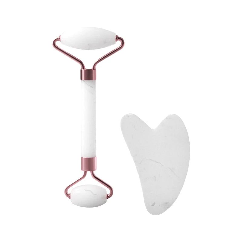 Skinqel JadeFlow — Jade Roller &amp; Gua Sha Set